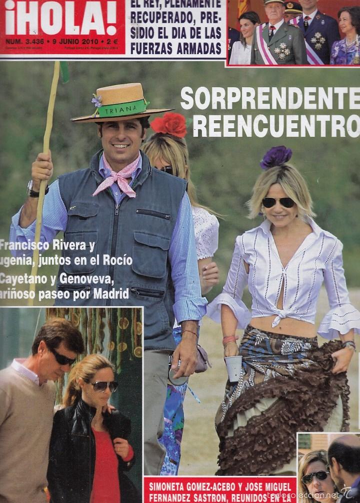 Sammeln von Zeitschriften &iexcl;Hola!: REVISTA HOLA N&ordm; 3436 A&Ntilde;O 2010. FRANCISCO RIVERA Y EUGENIA. SIMONETA GOMEZ-ACEBO. REY JUAN CARLOS.