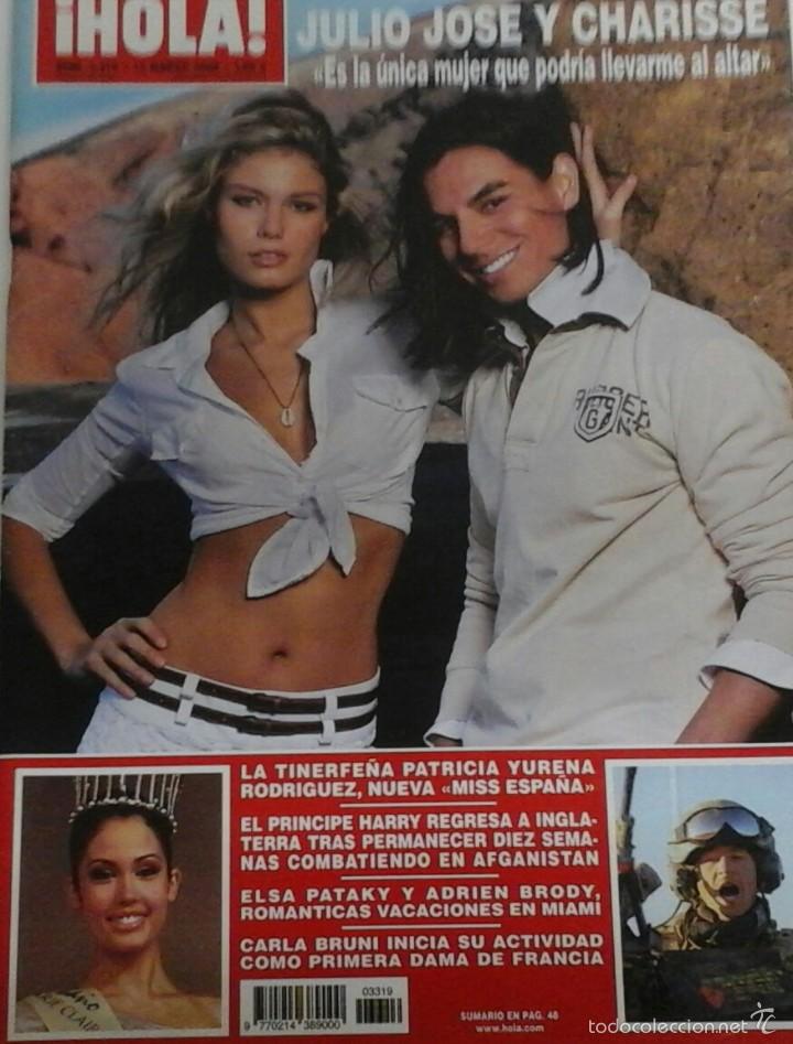 Collectionnisme de Magazine &iexcl;Hola!: N.3319 de 12-3-2008 JULIO JOS&Eacute;, ELSA  PATAKY, PENELOPE CRUZ