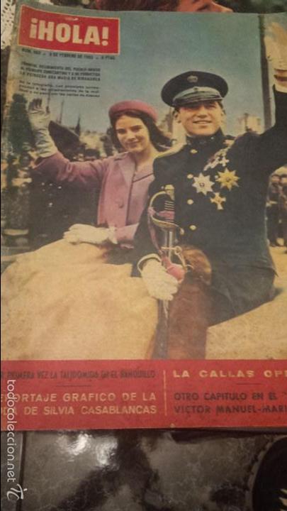 Collectionnisme de Magazine &iexcl;Hola!: REVISTA HOLA 9 FEBRERO 1963 PRINCIPE CONSTATINO Y PRINCESA ANA