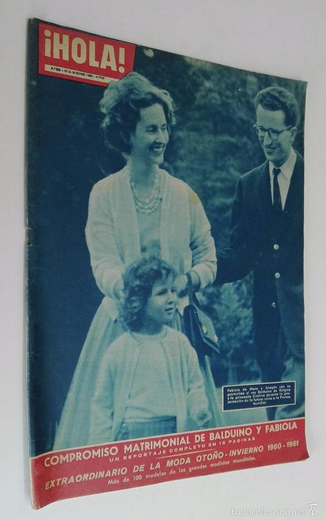 Coleccionismo de Revista Hola: COMPROMISO MATRIMONIAL DE BALDUINO Y FABIOLA *** HOLA A&Ntilde;O 1960 - Foto 1