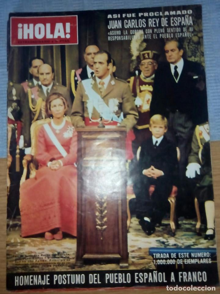 Coleccionismo de Revista Hola: revista Hola Juan Carlos I y entierro de franco