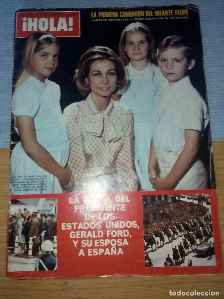 Coleccionismo de Revista Hola: revista Hola comunion de Felipe VI y visita de Gerald Ford