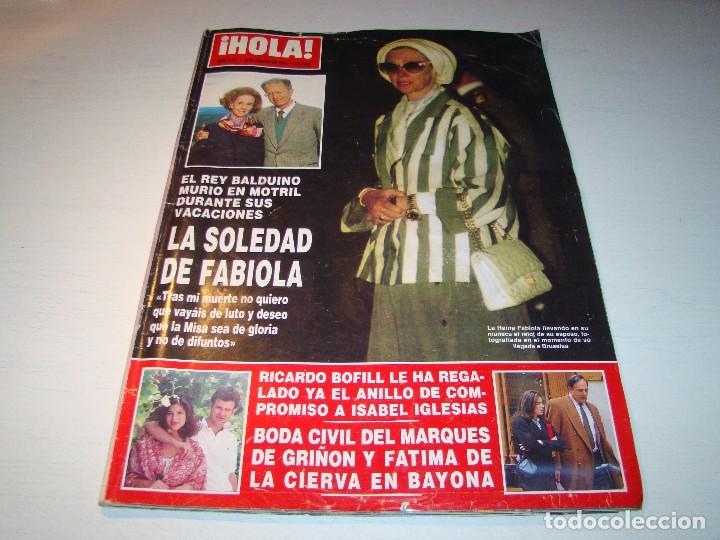 Collectionnisme de Magazine &iexcl;Hola!: Antigua revista HOLA - 1993