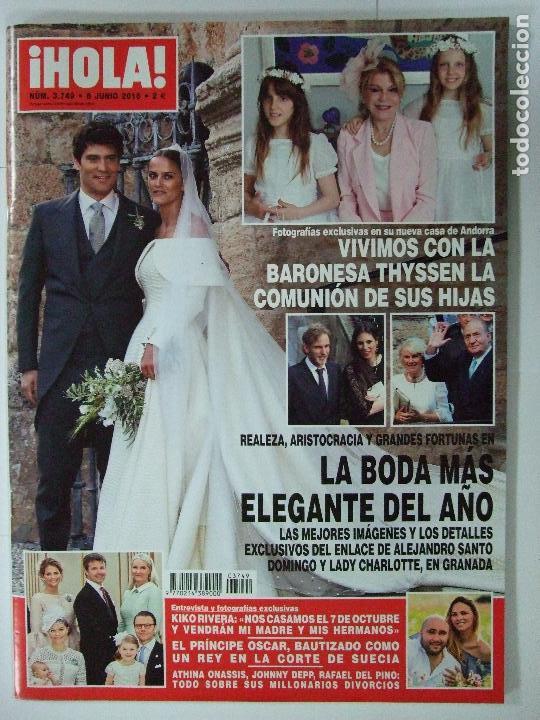 Collectionnisme de Magazine &iexcl;Hola!: REVISTA HOLA N&ordm; 3749 3.749 8 JUNIO 2016 KIKO RIVERA COMUNION HIJAS TITA CERVERA BODA LADY CHARLOTTE