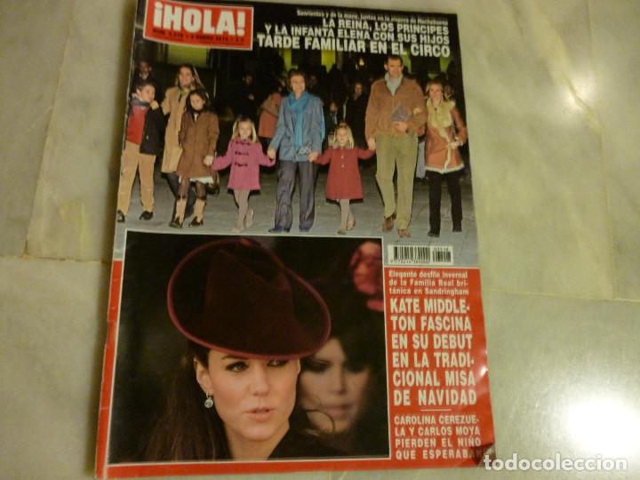 Collectionnisme de Magazine &iexcl;Hola!: REVISTA HOLA NUM 3518 ENERO 2012. KATE MIDDLE. FAMILIA REAL.CAROLINA CEREZUELA
