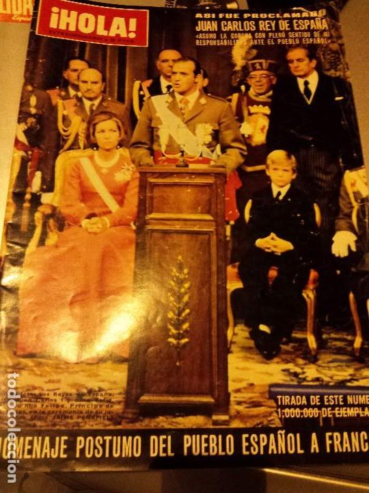 Collectionnisme de Magazine &iexcl;Hola!: REVISTA HOLA N&ordm; EXTRAHORDINARIO. PROCLAMACION JUAN CARLOS REY DE ESPA&Ntilde;A. HOMENAJE POSTUMO A FRANCO.