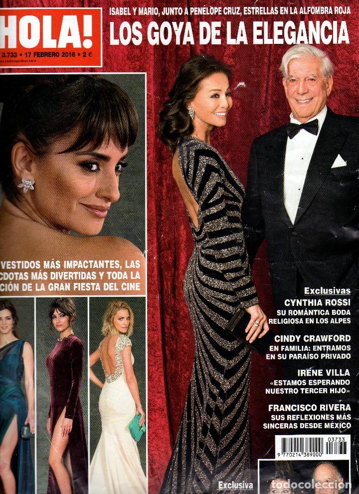 Collectionnisme de Magazine &iexcl;Hola!: REVISTA &iexcl;HOLA! N&ordm; 3733 &middot; 17 Febrero 2016 - en portada: premios goya - 116 p&aacute;ginas