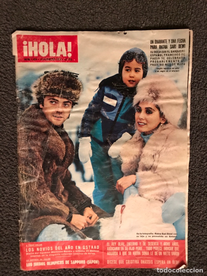 Collectionnisme de Magazine &iexcl;Hola!: HOLA!!! Revista de la Prensa Espa&ntilde;ola. N,1434 (a.1972)
