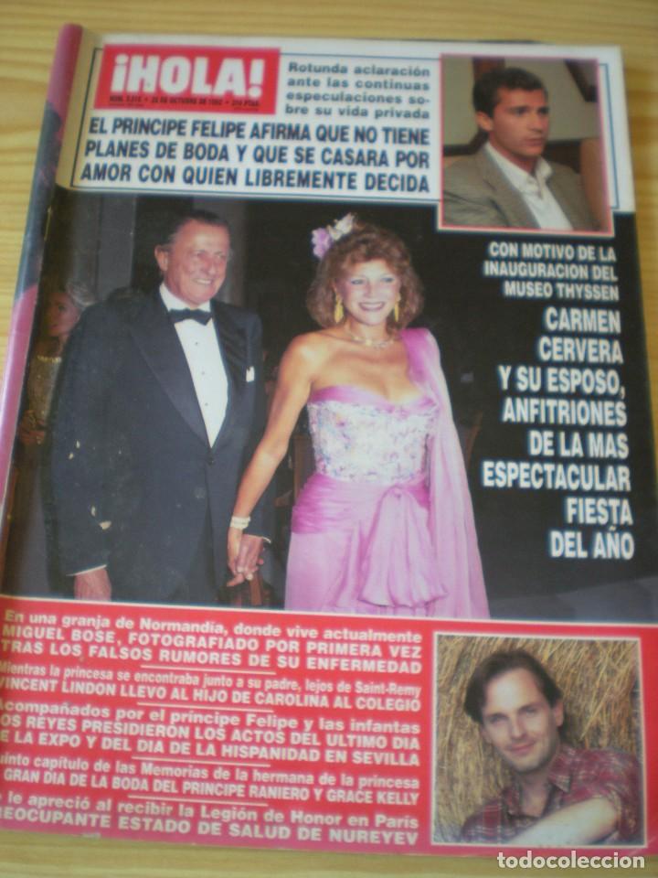 Collectionnisme de Magazine &iexcl;Hola!: Revista Hola n&ordm; 2515 del 22 de octubre de 1992