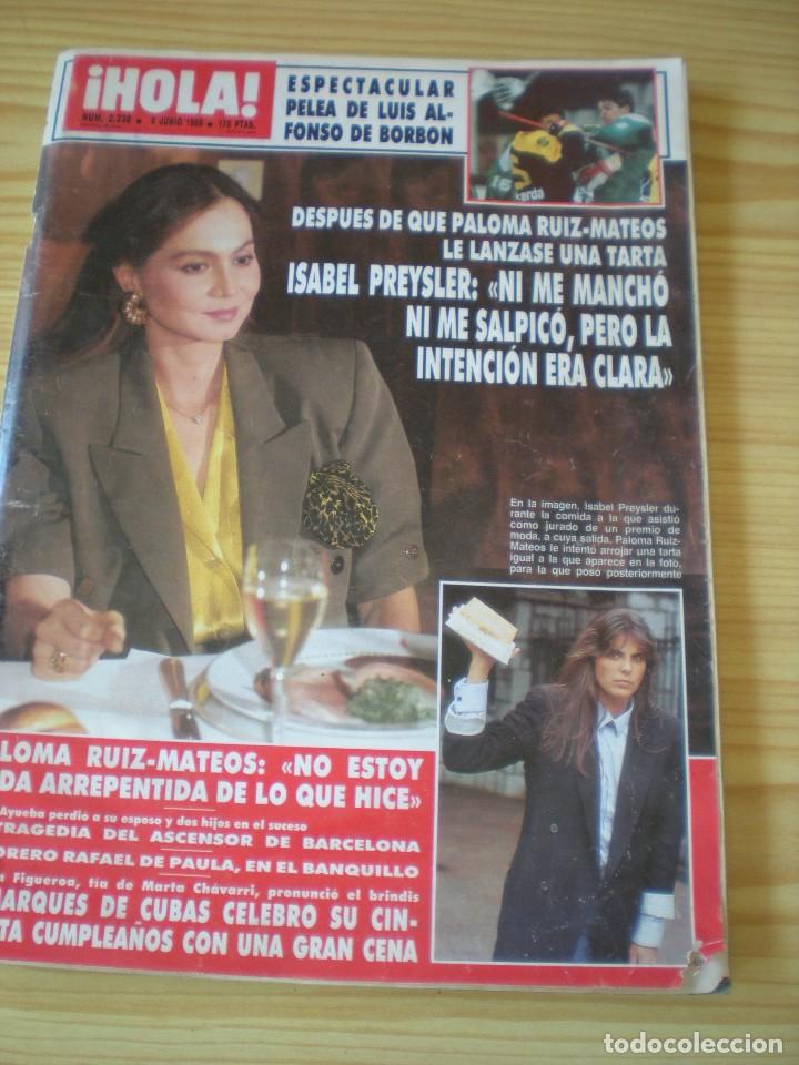 Collectionnisme de Magazine &iexcl;Hola!: Revista Hola n&ordm; 2338 del 08 de junio de 1989