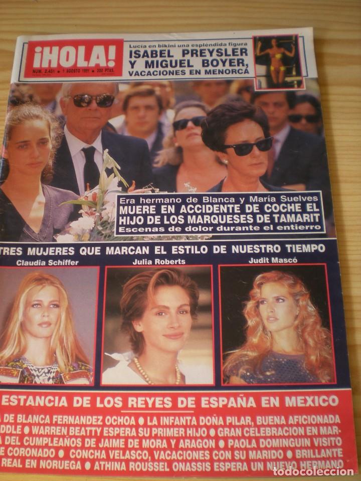 Collectionnisme de Magazine &iexcl;Hola!: Revista Hola n&ordm; 2451 del 01 de agosto de 1991