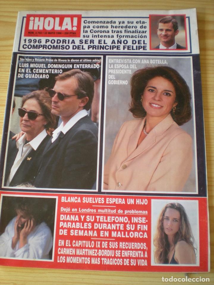 Collectionnisme de Magazine &iexcl;Hola!: Revista Hola n&ordm; 2702 del 23 de mayo de 1996