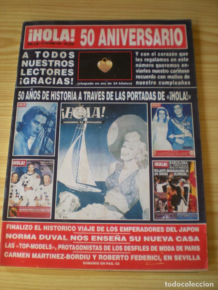 Collectionnisme de Magazine &iexcl;Hola!: Revista Hola n&ordm; 2620 del 27 de octubre de 1994, 50 aniversario