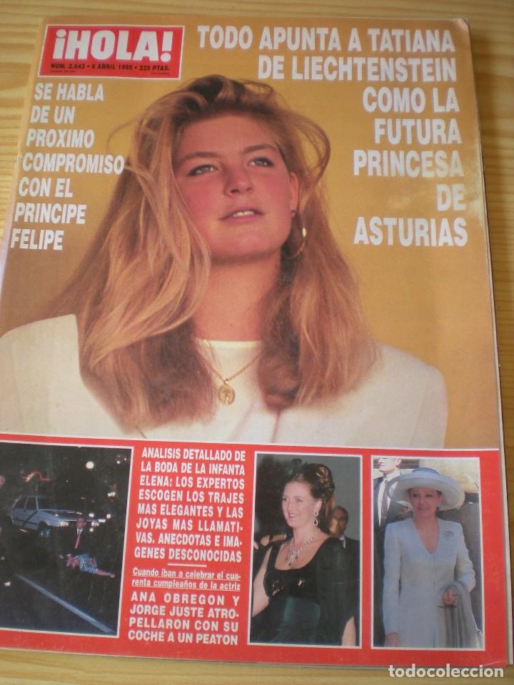 Collectionnisme de Magazine &iexcl;Hola!: Revista Hola n&ordm; 2643 del 06 de abril de 1995