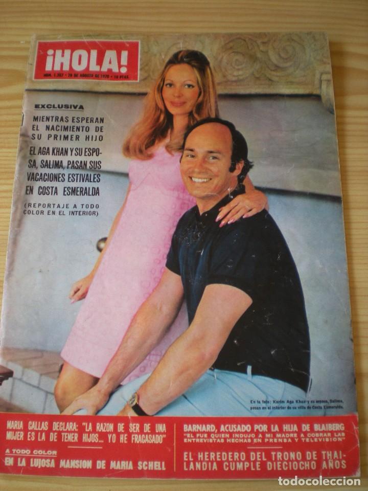 Collectionnisme de Magazine &iexcl;Hola!: Revista Hola n&ordm; 1357 del 29 de agosto de 1970