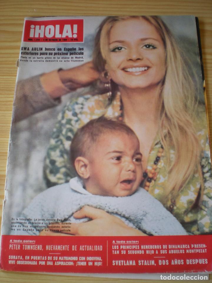 Collectionnisme de Magazine &iexcl;Hola!: Revista Hola n&ordm; 1310 de fecha 04 octubre 1969