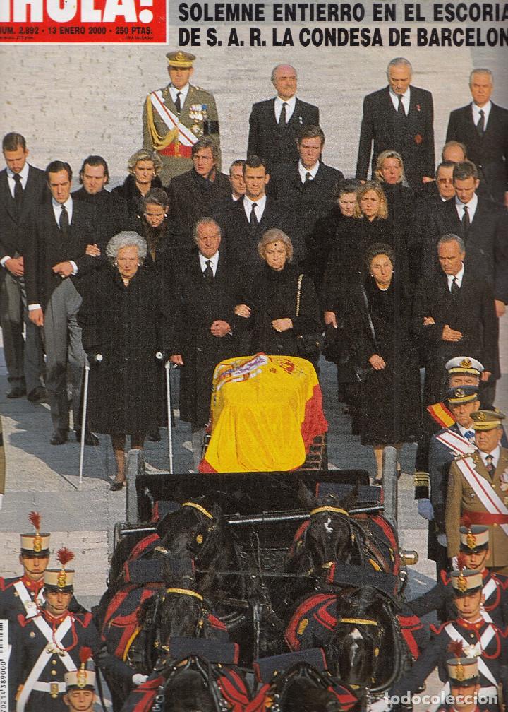 Collezionismo di Rivista &iexcl;Hola!: REVISTA HOLA N&ordm; 2892. SOLEMNE ENTIERRO EN EL ESCORIAL DE LA S.A.R. LA CONDESA DE BARCELONA.