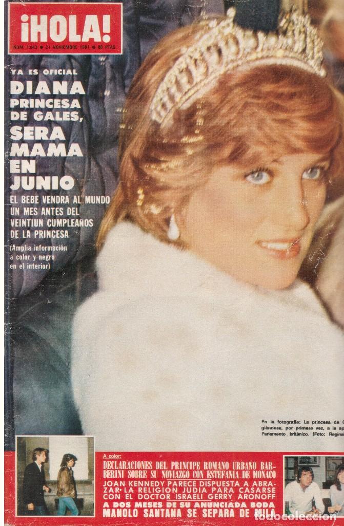 Coleccionismo de Revista Hola: Revista Hola numero 1943. Agnetha Faltskog grupo ABBA, Diana de Gales