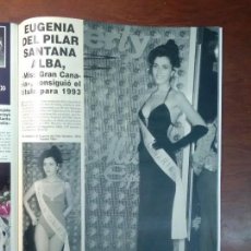 Coleccionismo de Revista Hola: REVISTA AÑO 1993 -MISS ESPAÑA 1993 EUGENIA DEL PILAR SANTANA ALBA SALOU. Lote 112152263