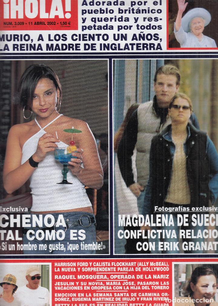 Collection Magazine &iexcl;Hola!: REVISTA HOLA N&ordm; 3009 A&Ntilde;O 2002. CHENOA. MAGDALENA DE SUECIA. REINA DE INGLATERRA. HARRISON FORD.