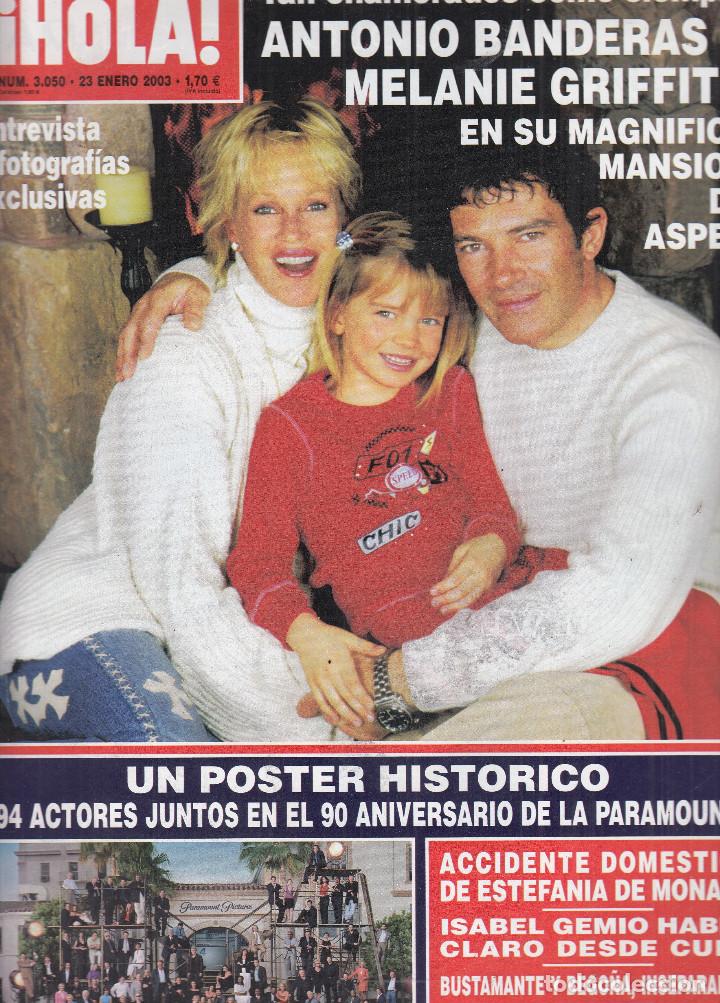 Collection Magazine &iexcl;Hola!: REVISTA HOLA N&ordm; 3050 A&Ntilde;O 2003. BANDERAS. GEMIO. BUSTAMANTE Y BEGO&Ntilde;A. ACTORES POSTER PARAMOUNT.