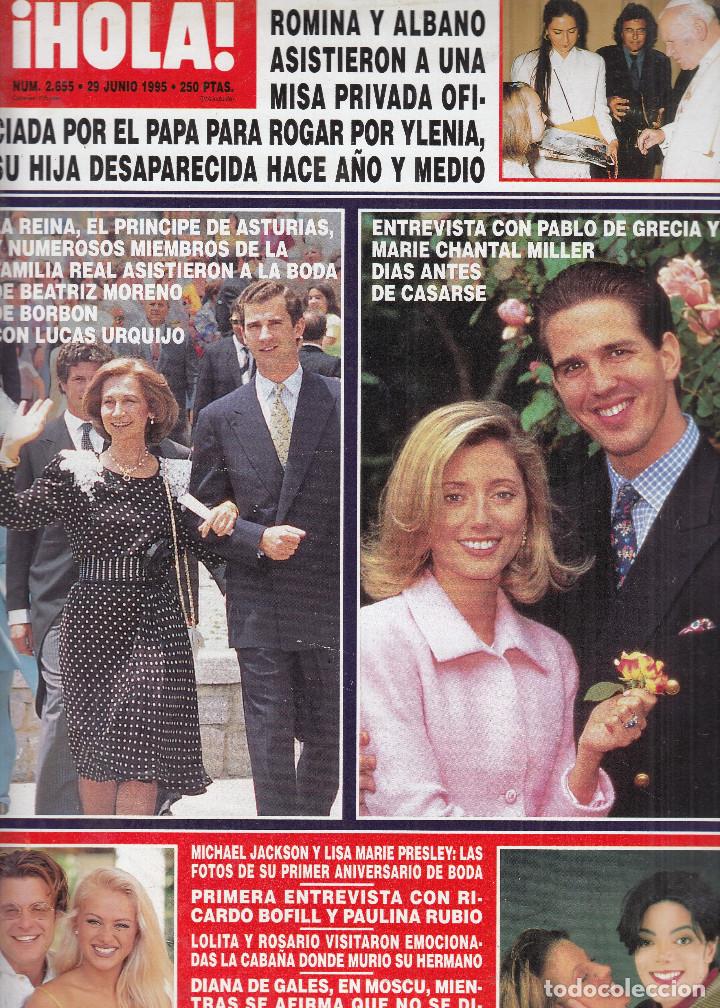 Coleccionismo de Revista Hola: REVISTA HOLA N&ordm; 2655 A&Ntilde;O 1995.ROMINA Y AL BANO. MICHEL JACKSONY LISA. PABLO DE GRECIA. BOFILL.