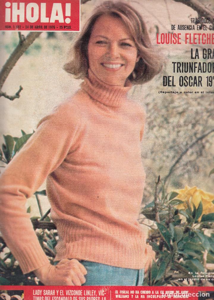 Coleccionismo de Revista Hola: REVISTA HOLA N&ordm; 1652 A&Ntilde;O 1976. LOUSE FLETCHER. LADY SARAH Y VIZCONDE LINLEYL. HERRY FONDA.