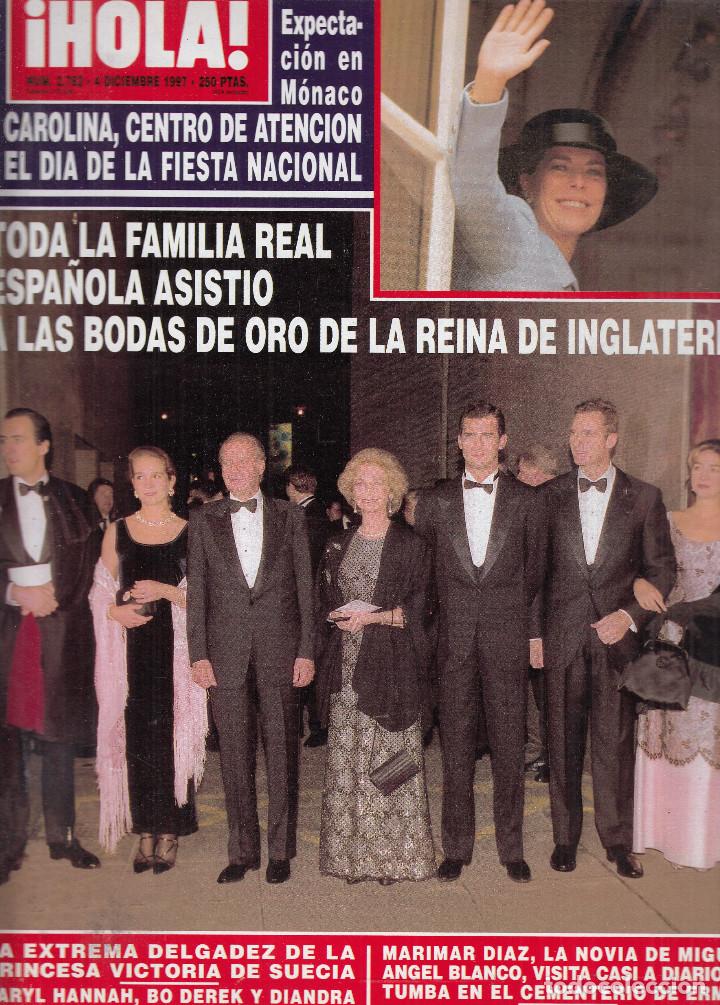 Collezionismo di Rivista &iexcl;Hola!: REVISTA HOLA N&ordm; 2782 A&Ntilde;O 1997. BODAS DE ORO REINA DE INGLATERRA.CAROLINA DE MONACO. VICTORIA SUECIA.