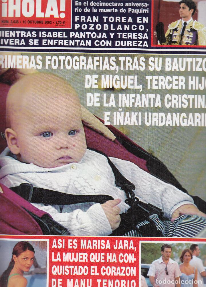 Sammeln von Zeitschriften &iexcl;Hola!: REVISTA HOLA N&ordm; 3035 A&Ntilde;O 2002. FRAN RIVERA. MARISA JARA. BUTIZO HIJOS DUQUE DE PALMA.