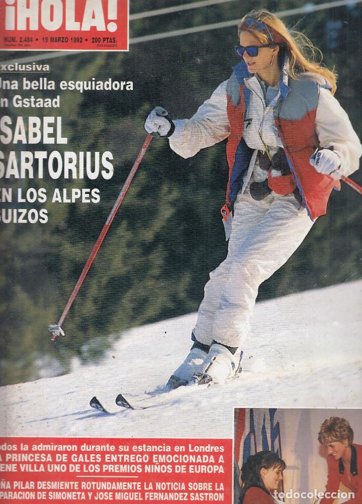 Sammeln von Zeitschriften &iexcl;Hola!: REVISTA HOLA N&ordm; 2484 A&Ntilde;O 1992. ISABEL SARTORIUS. PRINCESA DE GALES. DO&Ntilde;A PILAR. GORBACHOV.