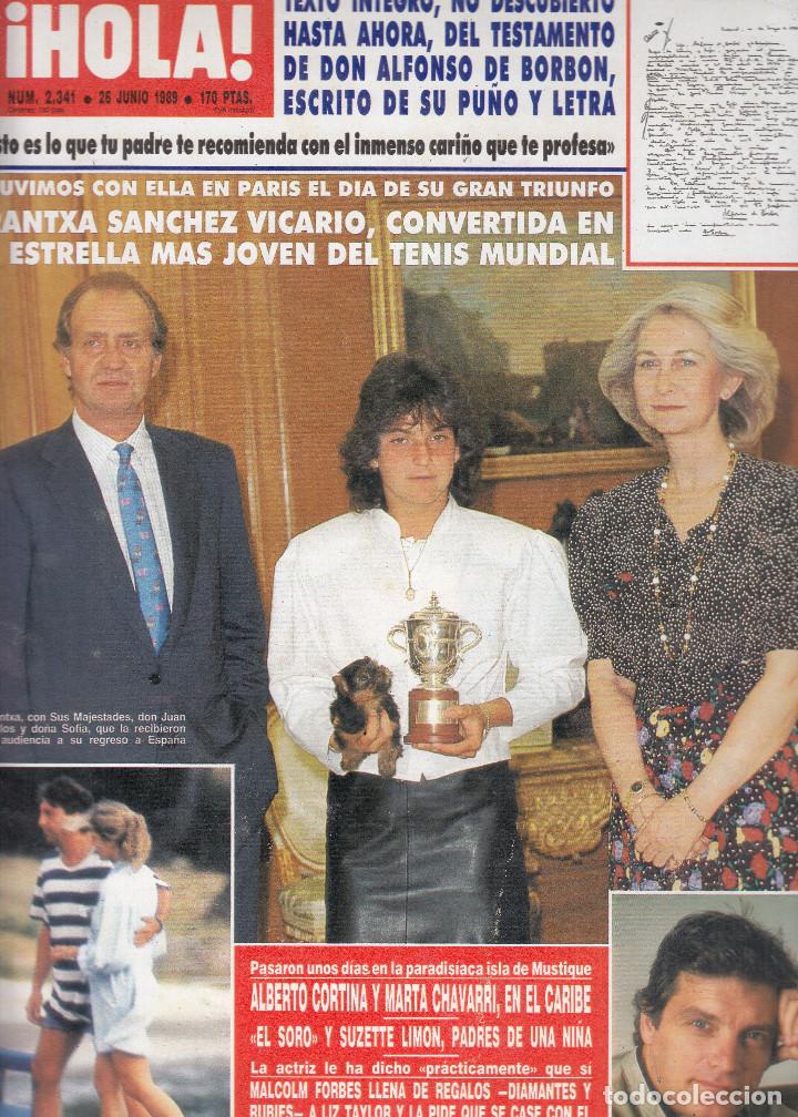 Sammeln von Zeitschriften &iexcl;Hola!: REVISTA HOLA N&ordm; 2341 A&Ntilde;O 1989. ARANTXA SANCHEZ VICARIO. ALBERTO CORTINA Y CHAVARRI. DAVID SELDY.