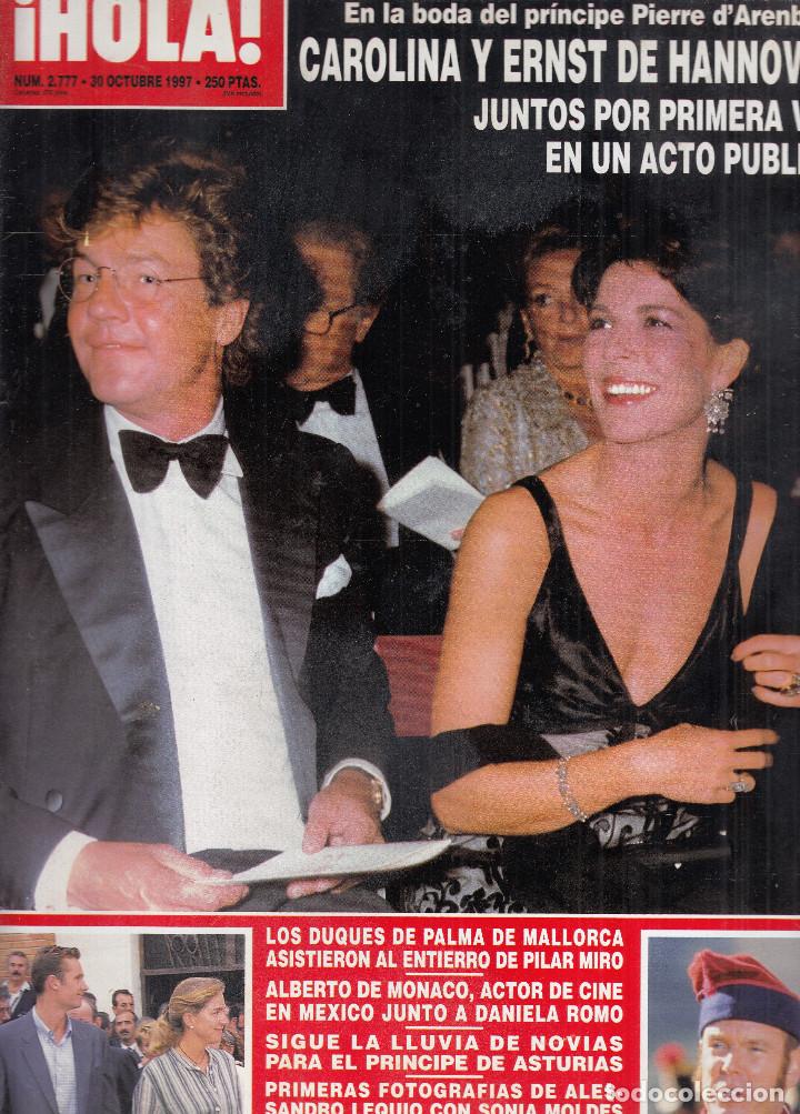 Collectionnisme de Magazine &iexcl;Hola!: REVISTA HOLA N&ordm; 2777 A&Ntilde;O 1987. CAROLINA DE MONACO Y ERNST. DUQUES DE PALMA. MUSEO GUGGENHEIM.
