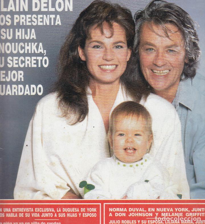 Collection Magazine &iexcl;Hola!: REVISTA HOLA N&ordm; 2470 A&Ntilde;O 1991. NOOR DE JORDANIA. ALAIN DELON Y SU HIJA. DUQUESA DE YORK.NORMA DUVAL.