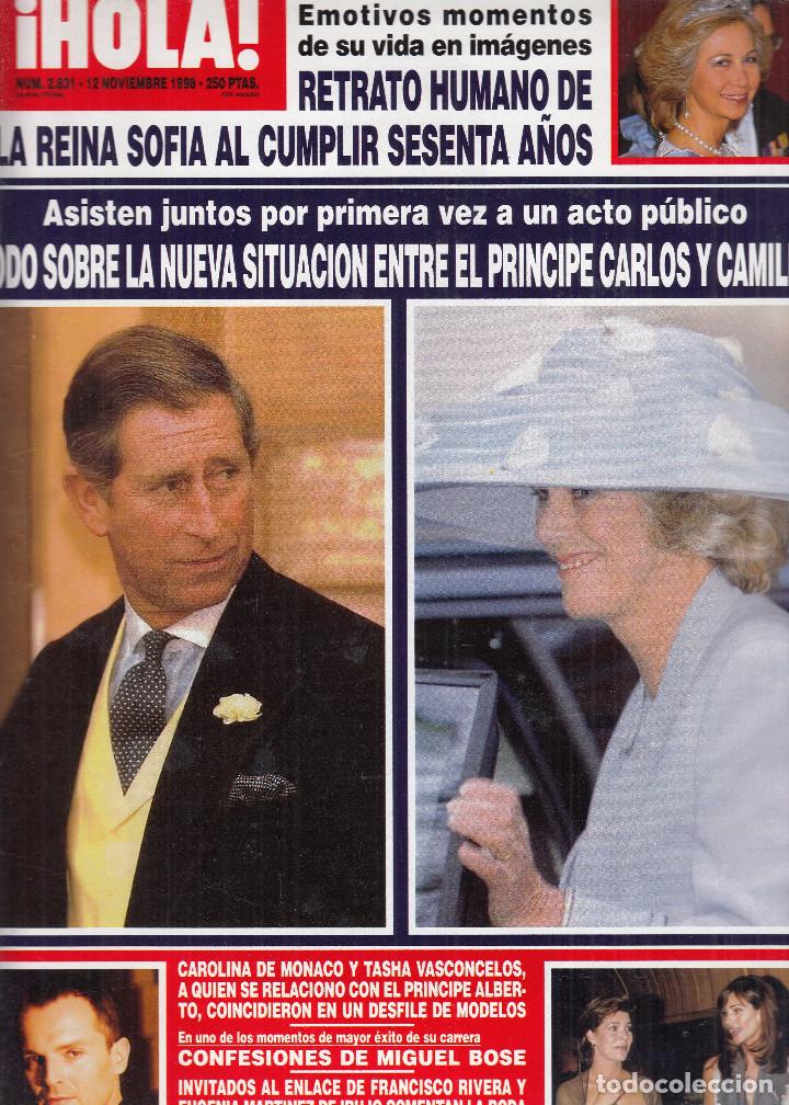 Coleccionismo de Revista Hola: REVISTA HOLA N&ordm; 2831 A&Ntilde;O 1998. REINA SOFIA. PRINCIPE CARLOS Y CAMILA.CAROLINA DE MONACO MIGUEL BOSE.