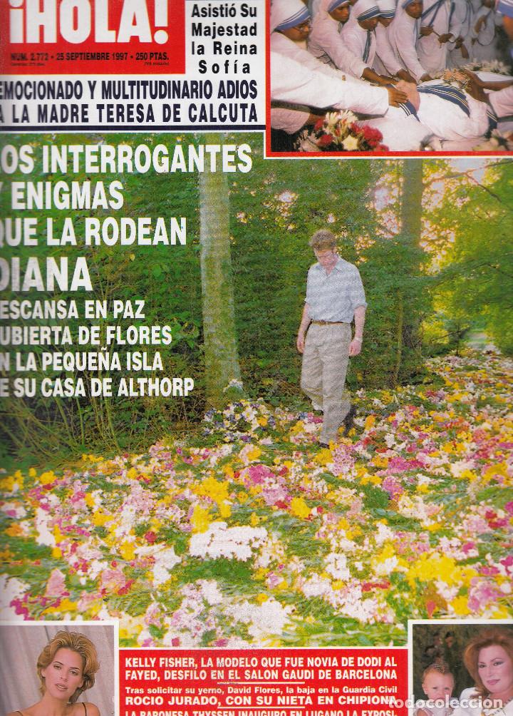 Coleccionismo de Revista Hola: REVISTA HOLA N&ordm; 2772 A&Ntilde;O 1997. ADIOS A LA MADRE TERESA DE CALCUTA. KELLY FISHER. ROCIO JURADO.