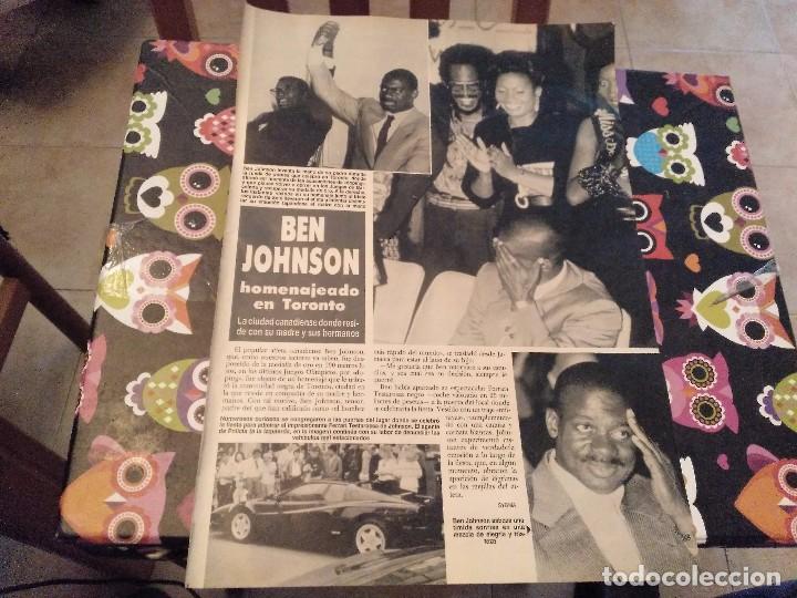 Collectionnisme de Magazine &iexcl;Hola!: ANTIGUO RECORTE REVISTA HOLA BEN JOHNSON HOMENAJE EN TORONTO RECOGIDA GRATIS EN MALLORCA