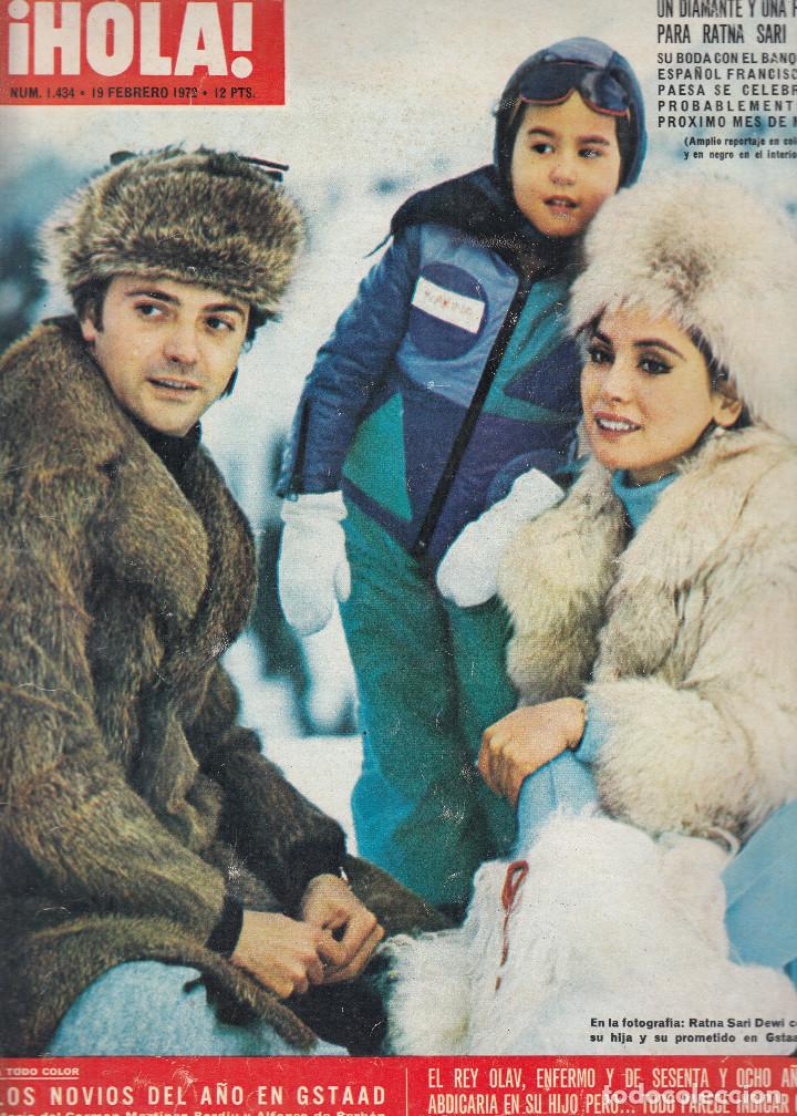 Coleccionismo de Revista Hola: REVISTA HOLA N&ordm; 1434 A&Ntilde;O 1972. ALFONSO DE BORBON Y MARIA MARTINEZ BORDIU. JUEGOS OLIMPICOS JAPON.