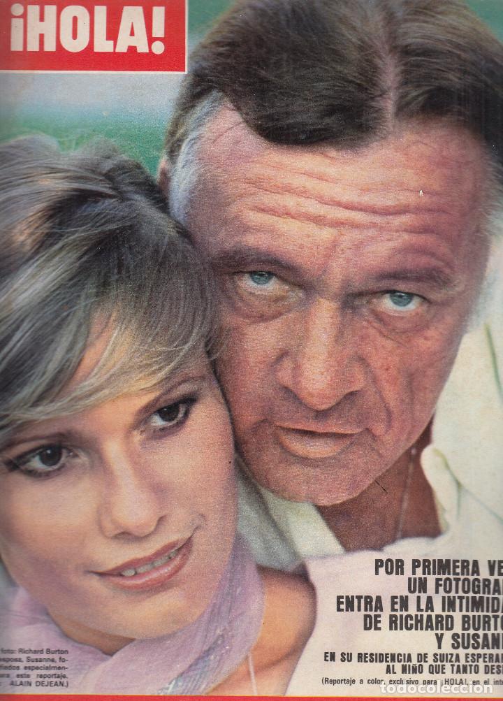 Coleccionismo de Revista Hola: REVISTA HOLA N&ordm; 1738 A&Ntilde;O 1977.RICHARD BURTON Y SUSANNE. TENIENTE COLOMBO. JUANITO Y PIRRI. Y. KHAN.