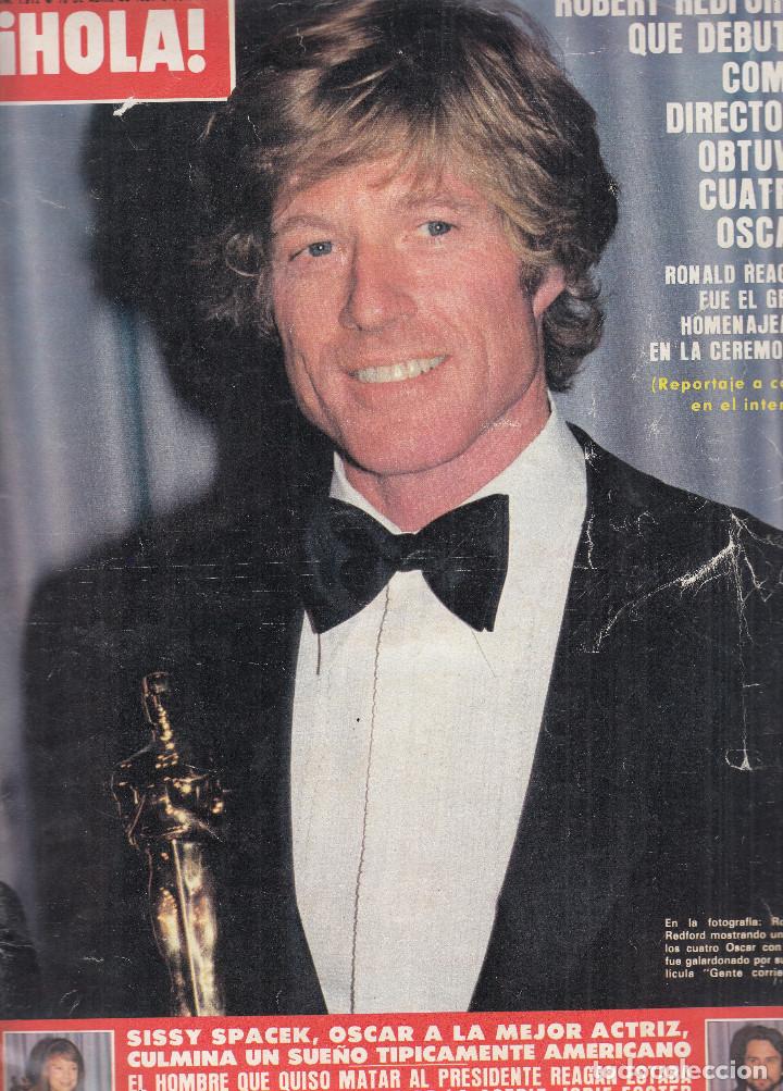 Collezionismo di Rivista &iexcl;Hola!: REVISTA HOLA N&ordm; 1912 A&Ntilde;O 1981. ROBERT REDFORD. SISSY SPACEK. ALISON ARNGRIM. GALA DE LOS OSCAR.