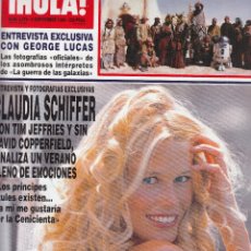 Coleccionismo de Revista Hola: REVISTA HOLA Nº 2874 AÑO 1999. CLAUDIA SCHIFFER. GEORGE LUCAS. ANTONIO DAVID.. Lote 339940313