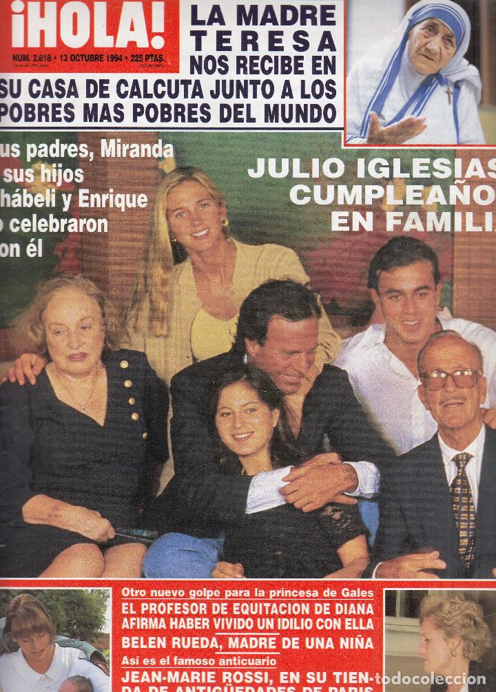 Coleccionismo de Revista Hola: REVISTA HOLA N&ordm; 2618 A&Ntilde;O 1994. TERESA DE CALCUTA.JULIO IGLESIAS.JEAN-MARIE ROSSI. BELEN RUEDA.ACEBO.