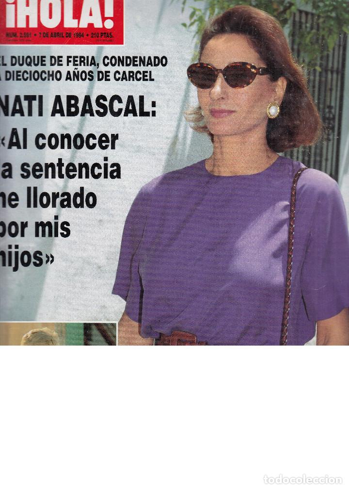 Coleccionismo de Revista Hola: REVISTA HOLA N&ordm; 2591 A&Ntilde;O 1994. NATI ABASCAL. DIANA DE GALES Y HIJOS. CONDESA BARCELONA.
