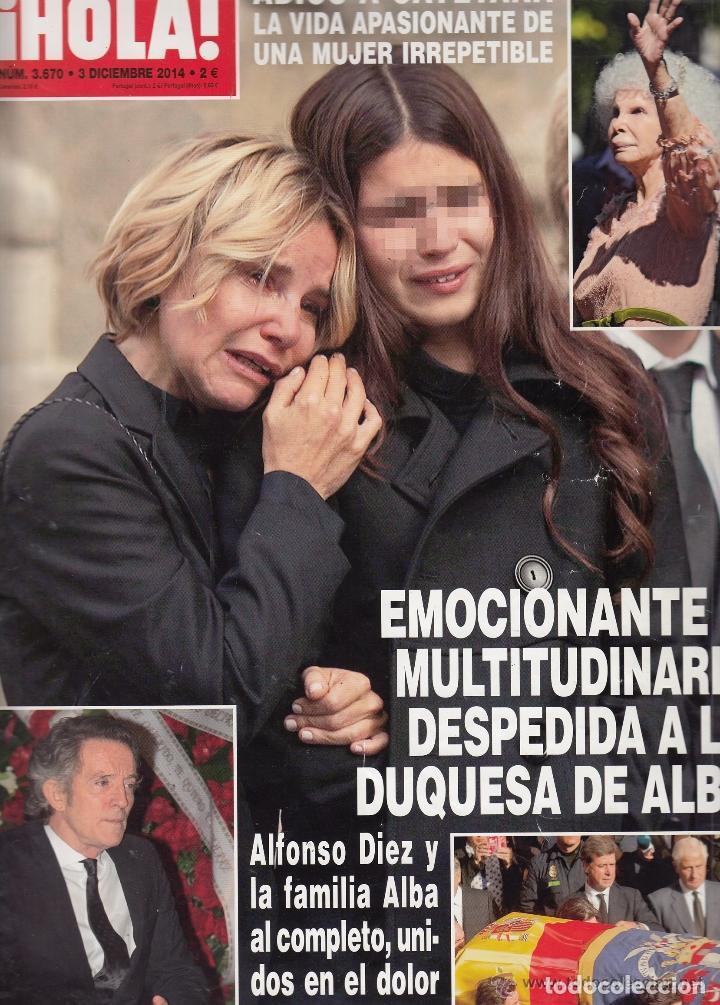 Sammeln von Zeitschriften &iexcl;Hola!: REVISTA HOLA N&ordm; 36770 A&Ntilde;O 2014. DESPEDIDA A LA DUQUESA DE ALBA.