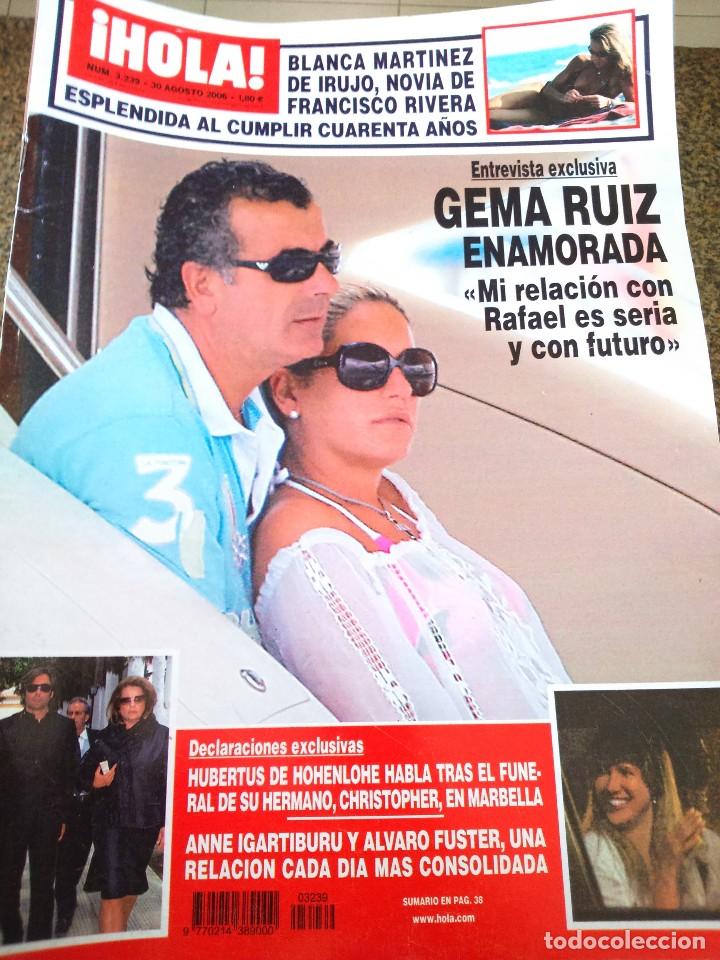 Sammeln von Zeitschriften &iexcl;Hola!: REVISTA HOLA -- N&ordm; 3239 - AGOSTO 2006 -- GEMA RUIZ ENAMORADA --