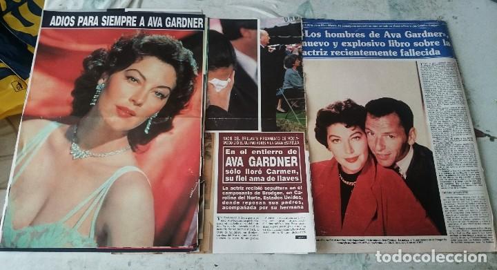 Coleccionismo de Revista Hola: Ava Gardner. Obituario + Funeral + Reportaje en torno al libro de Jane E. Wayne (1990)