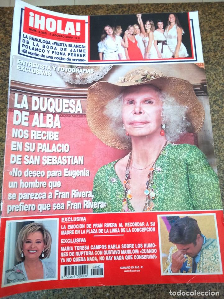 Sammeln von Zeitschriften &iexcl;Hola!: REVISTA HOLA - N&ordm; 3392 - AGOSTO 2009 -- LA DUQUESA DE ALBA --