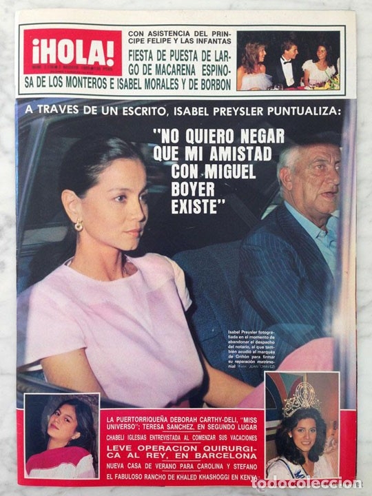 hola - 1985 - isabel preysler, sylvester stallo - Compra venta en  todocoleccion