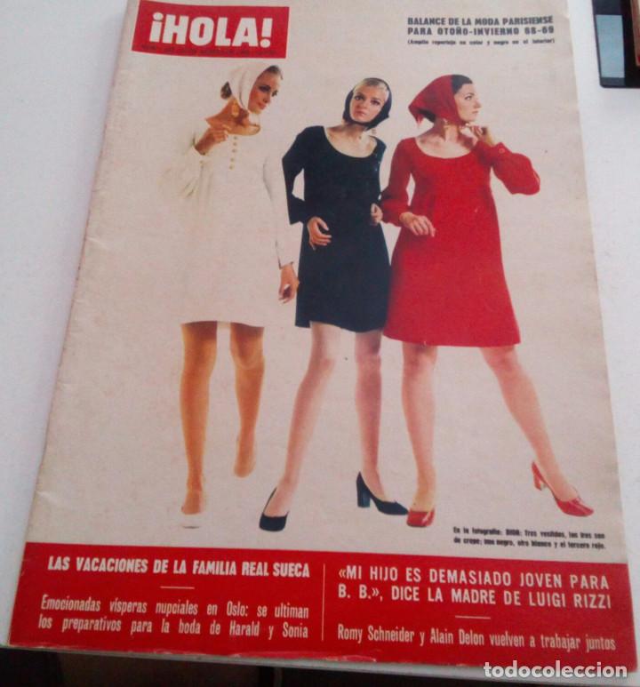 Collectionnisme de Magazine &iexcl;Hola!: SCHNEIDER.ALAIN DELON.MODA PARIS 68-69.ANA DE INGLATERRA.B.B.JANE FONDA.FRANCO..HOLA N&ordm; 1252.1968.