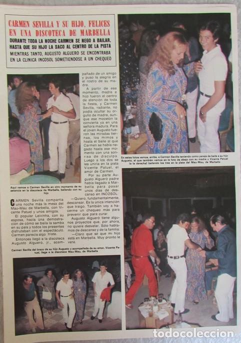 Coleccionismo de Revista Hola: RECORTE REVISTA HOLA 1826 1979 CARMEN SEVILLA.