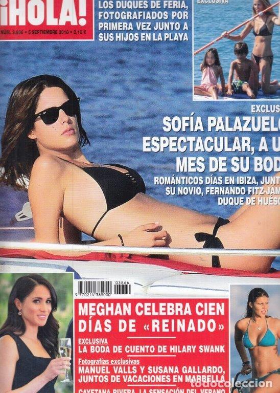 Coleccionismo de Revista Hola: REVISTA HOLA N&ordm; 3866 A&Ntilde;O 2018. SOFIA PALAZUELO. DUQUES DE FERIA. MEGHAN. BODA HILARY SWANK. FIONA F.